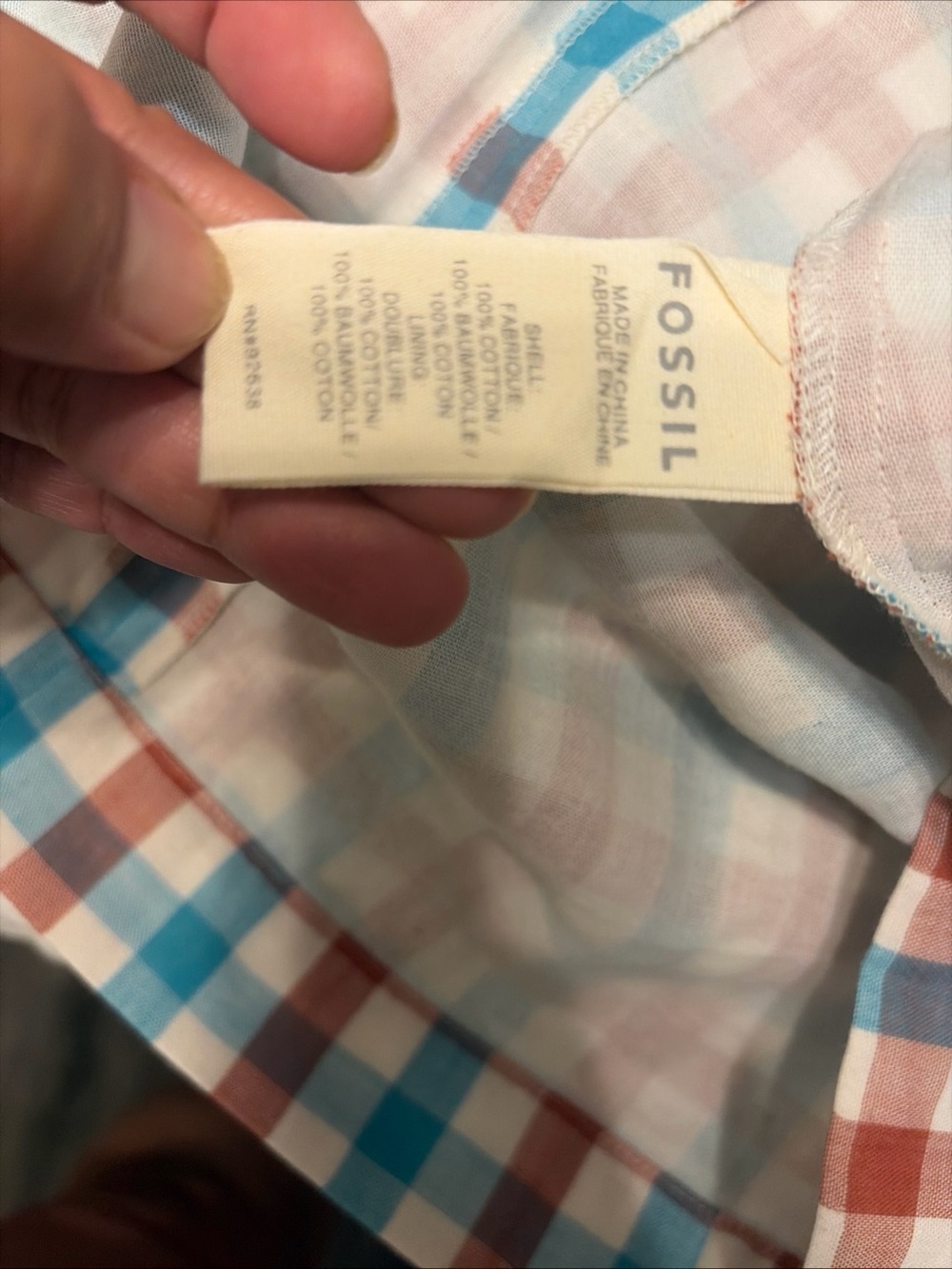 Gingham Plaid Fossil Sleeveless Dress Americana Cottage Core Picnic - Picture 6 of 7